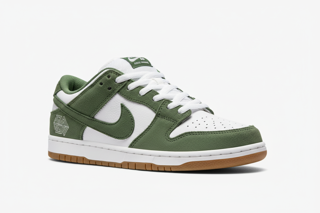 Nike SB Dunk Low Pro x Alexis Sablone White and Pacific Moss: A