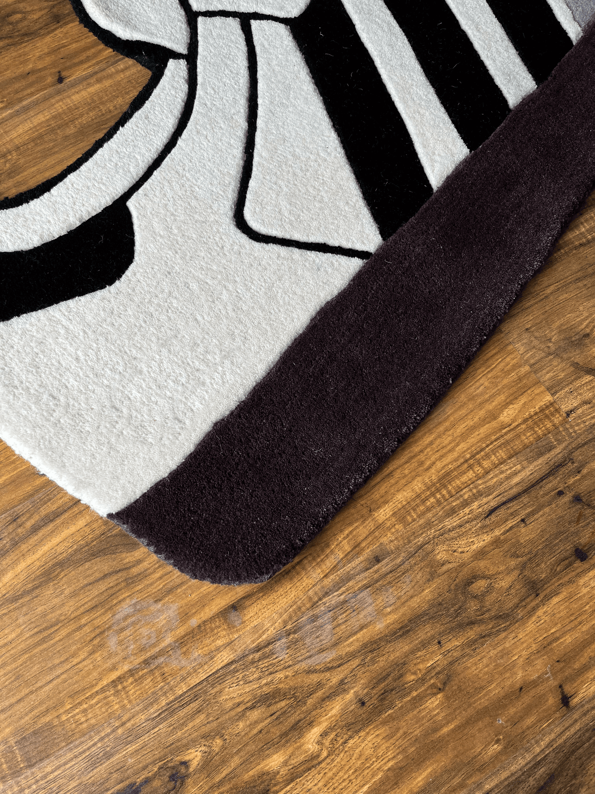 White Stripe Custom Shoe Custom Rug by THE DRIP CO. RUGS