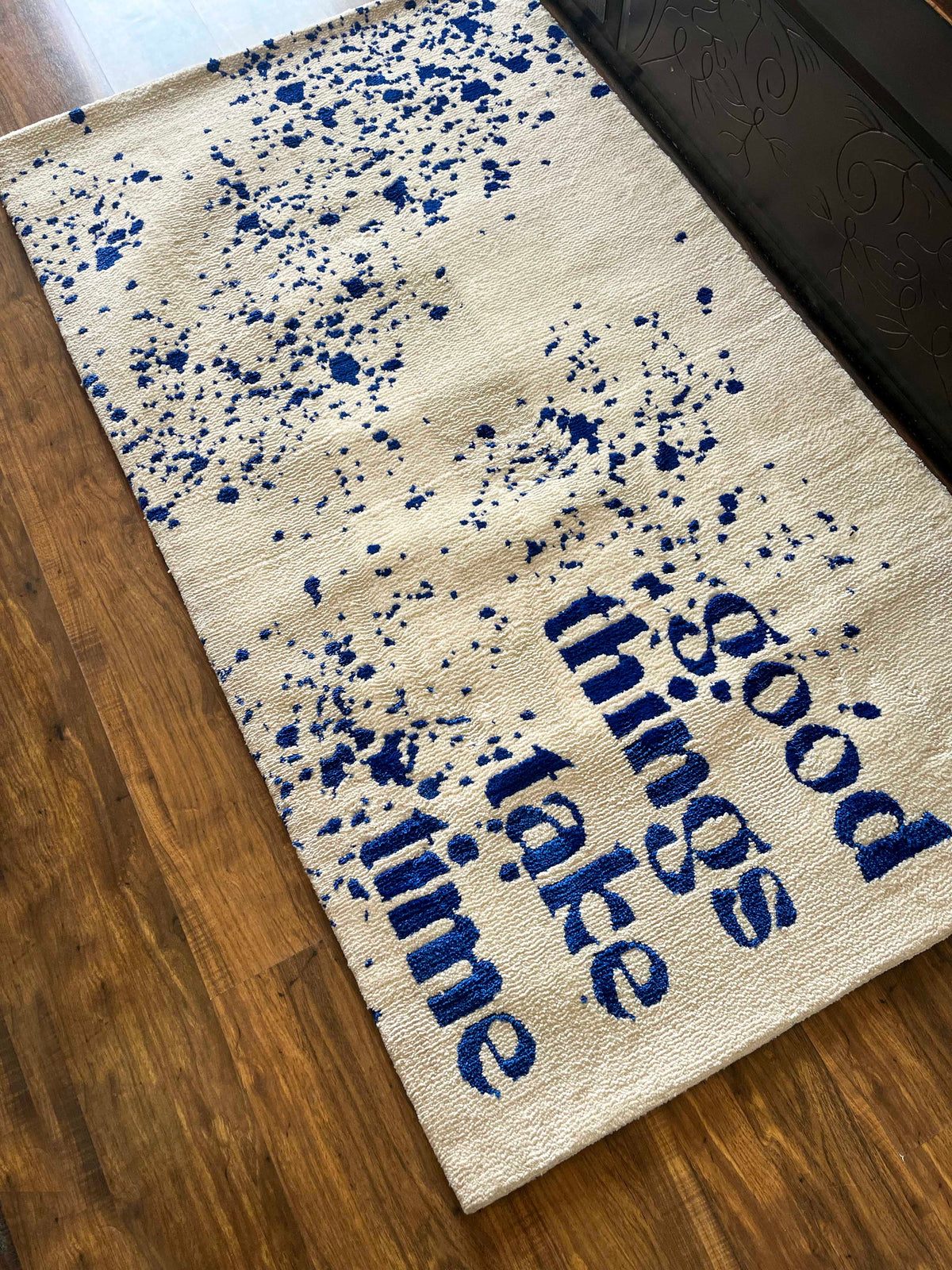 Good Things Take time Machine Made Custom Rug by THE DRIP CO. RUGS
