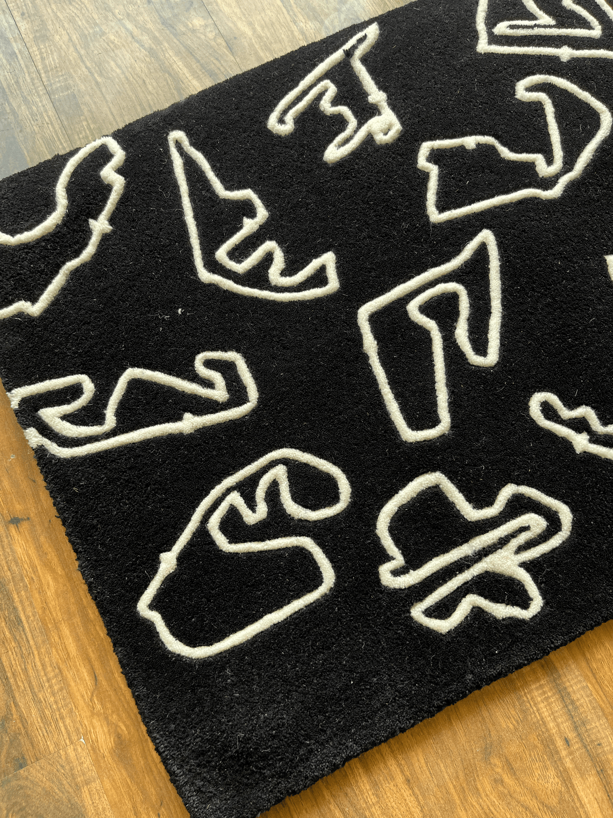 F1 Racing Circuits around the Globe Custom Rug by THE DRIP CO. RUGS