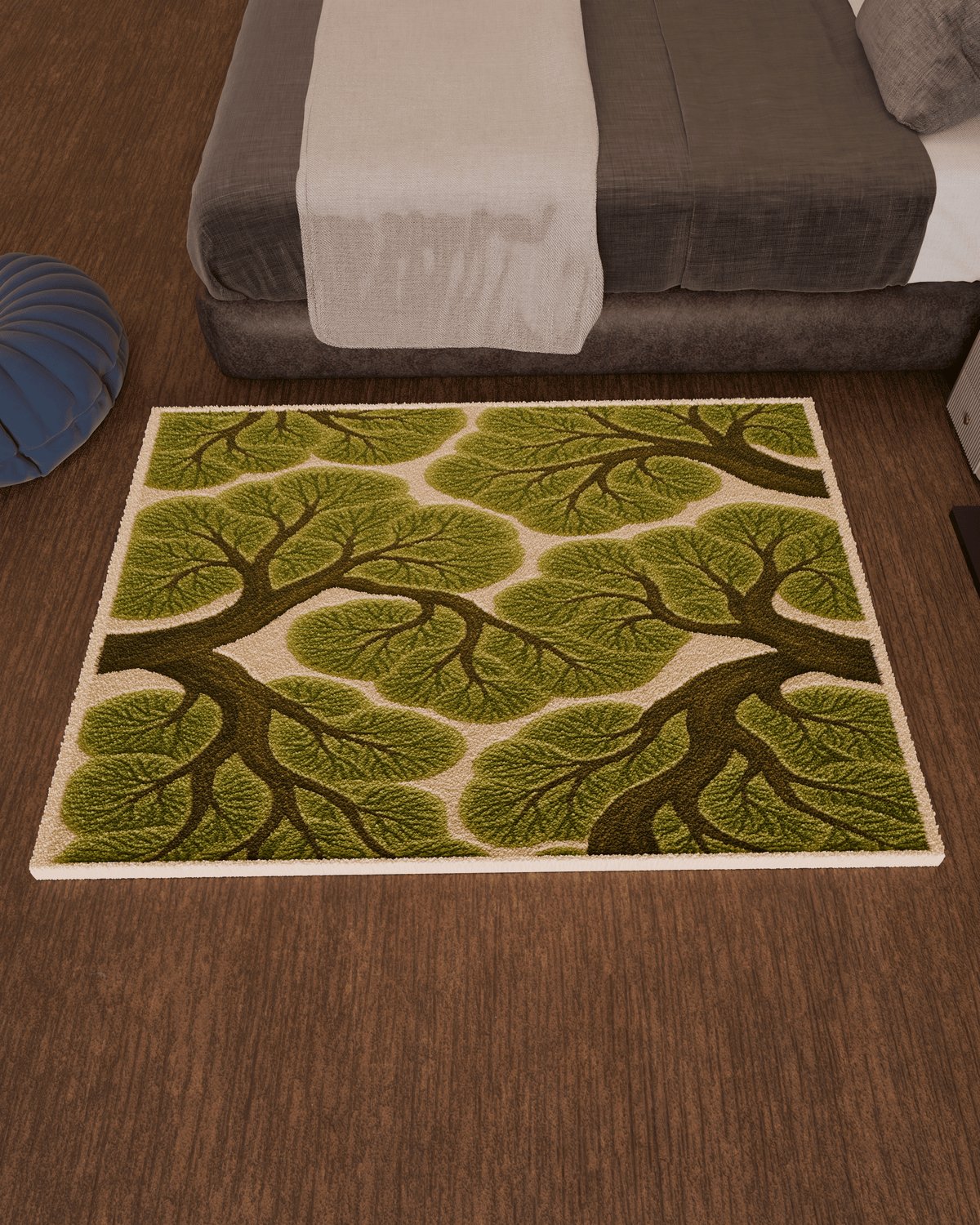 Forest trees emotion Tufted Custom Rug by THE DRIP CO. RUGS