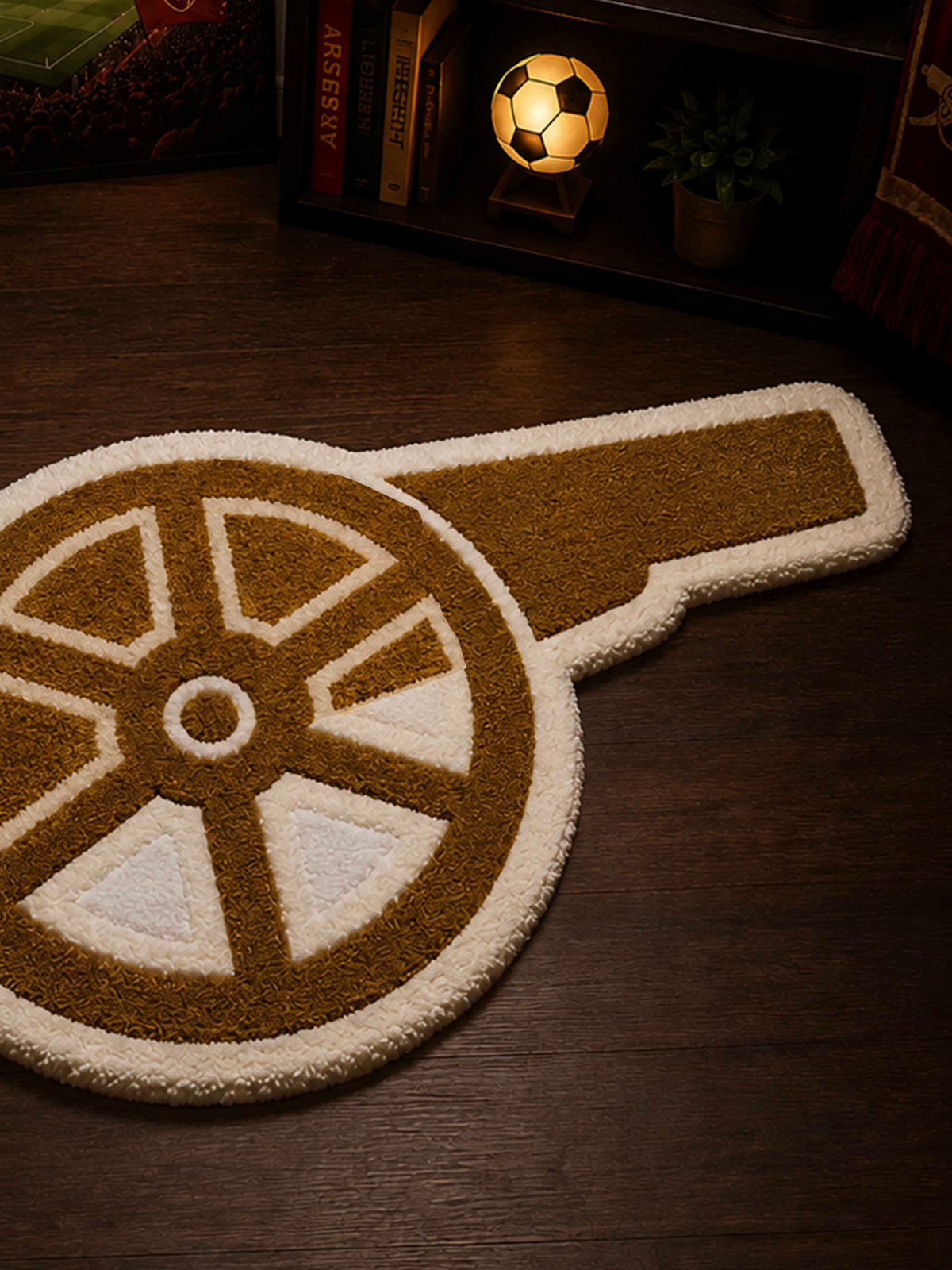 Gunners fan art Hand Tufted Rug by THE DRIP CO. RUGS