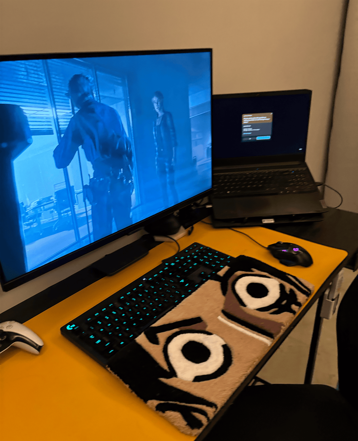Anime eye Keyboard Custom Rug by THE DRIP CO. RUGS