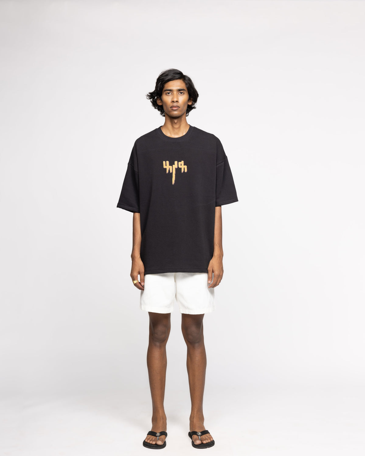 Taaza Khabar' - Tshirt Black by FARAK