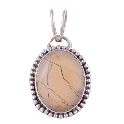 Landscape Jasper 925 Sterling Silver Pendant - R100254-10