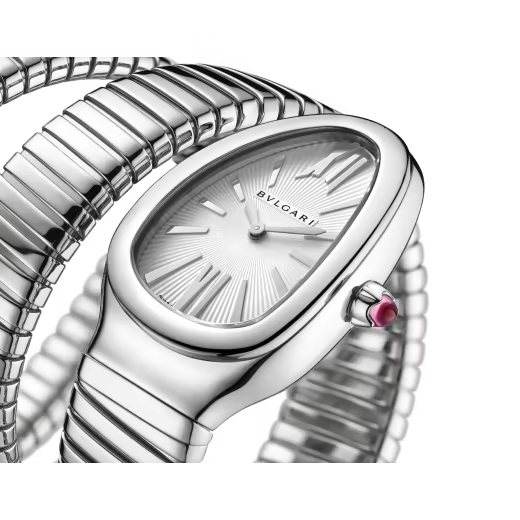 Serpenti Tubogas Steel Double Spiral Watch