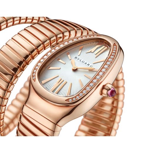 Serpenti Tubogas Double Spiral Rose Gold Diamond Watch