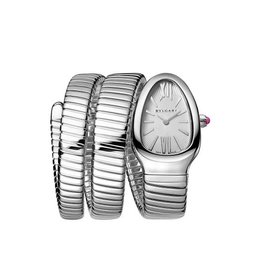 Serpenti Tubogas Steel Double Spiral Watch