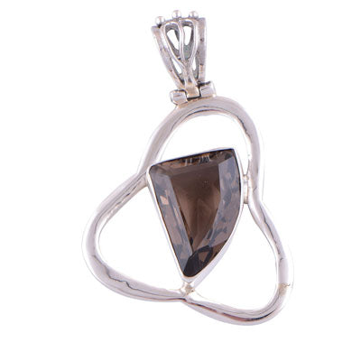Smoky Topaz 925 Sterling Silver Pendant - R300372-35
