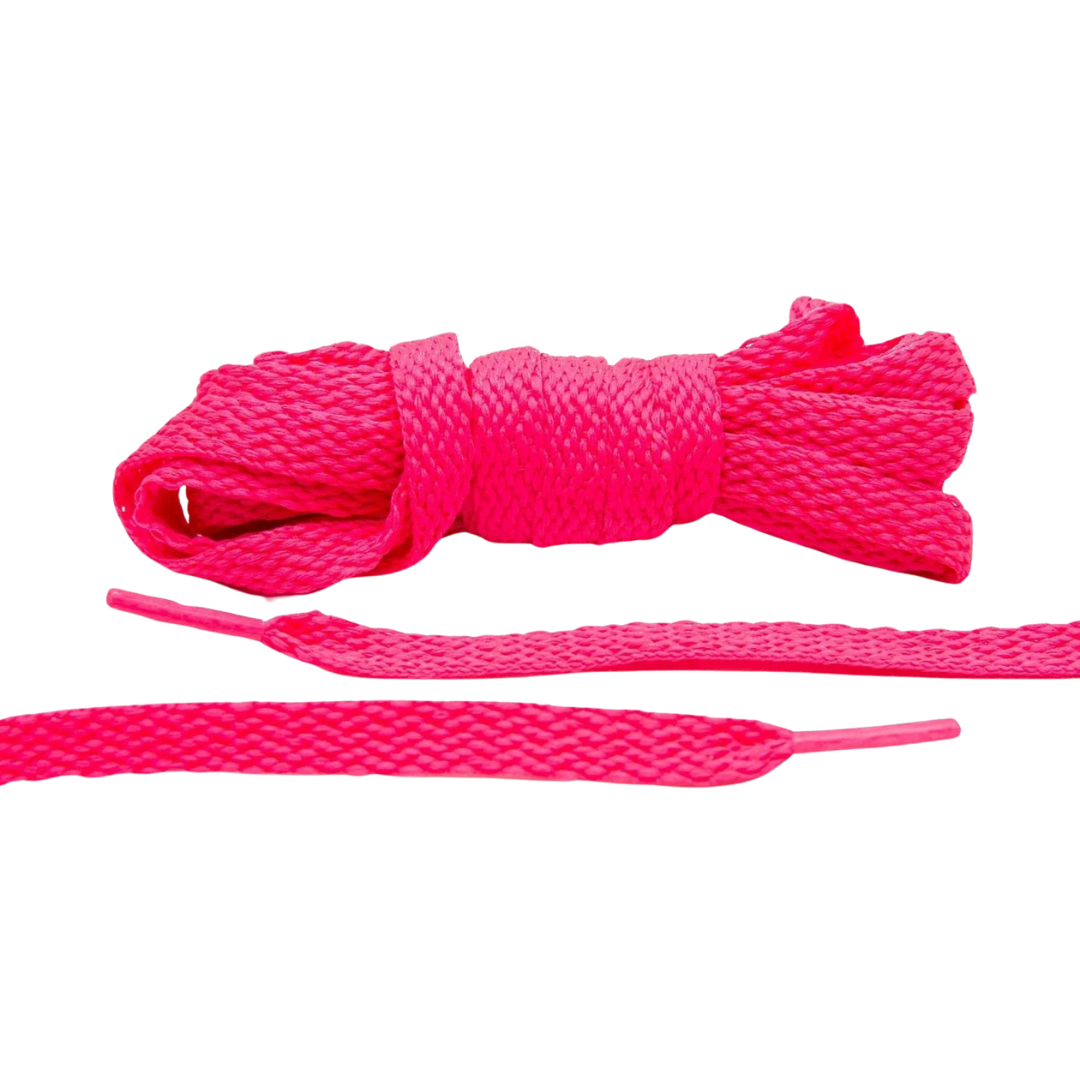 Hot Pink Flat Shoelaces | Jordan Shoelaces, Nike Shoelaces, Air Force 1 Shoelaces By KNOTTY by KNOTTY