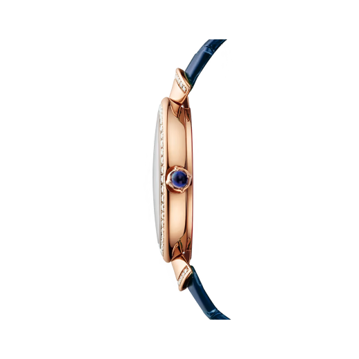 Divas’ Dream Rose Gold Diamond Peacock MOP Watch