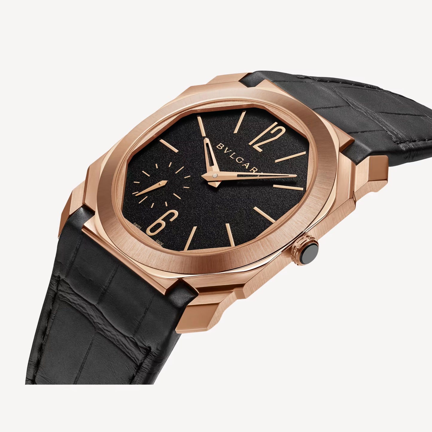 Octo Finissimo Rose Gold Black Automatic