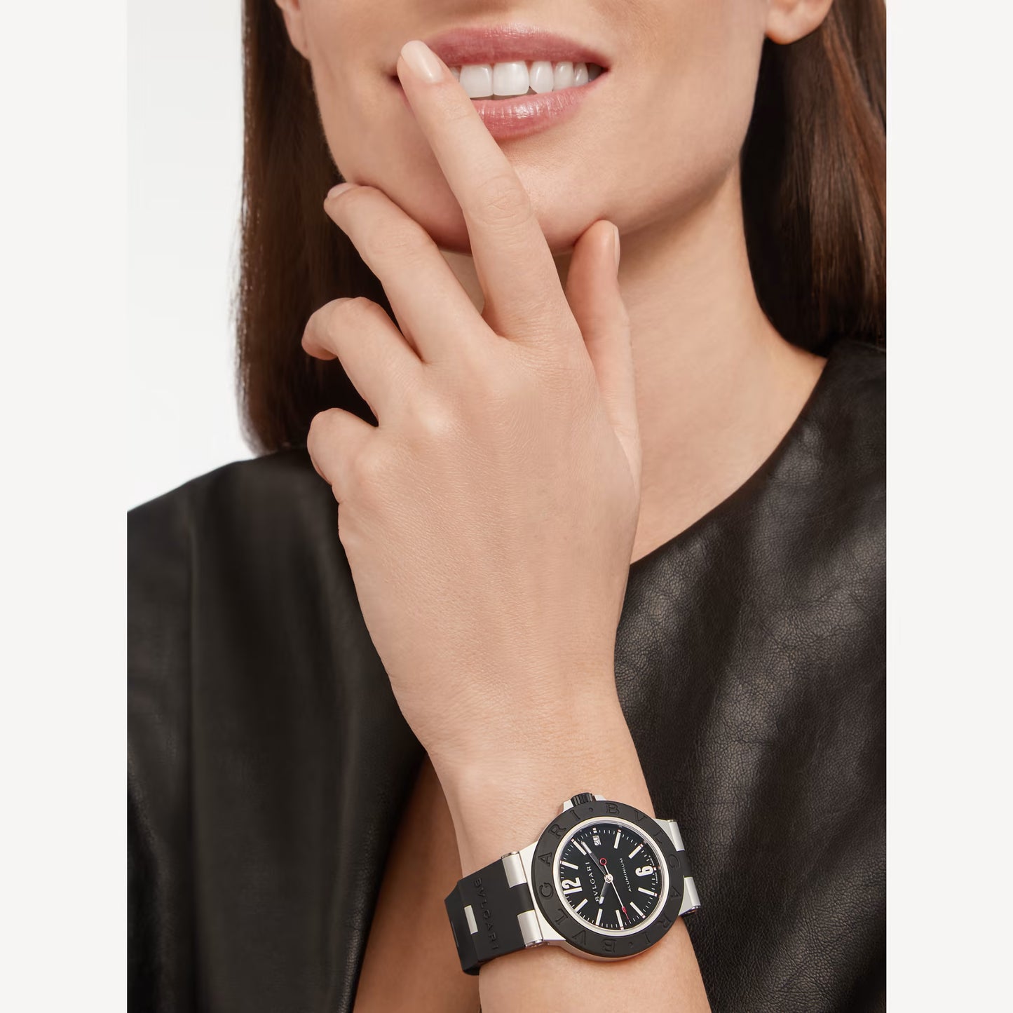 Bvlgari Aluminium Black Automatic Watch