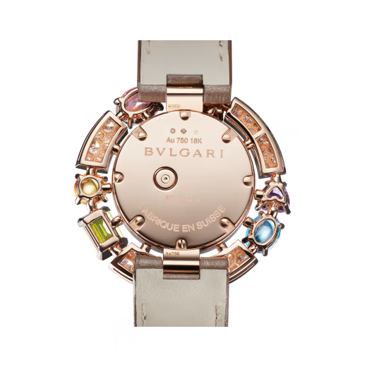Allegra Rose Gold Gemset MOP Diamond Watch
