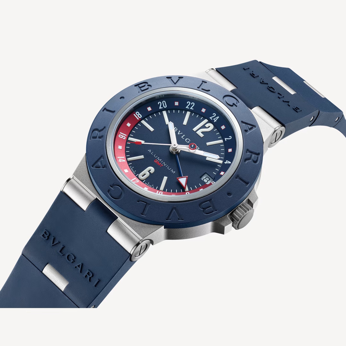 Bvlgari Aluminium Blue GMT Watch