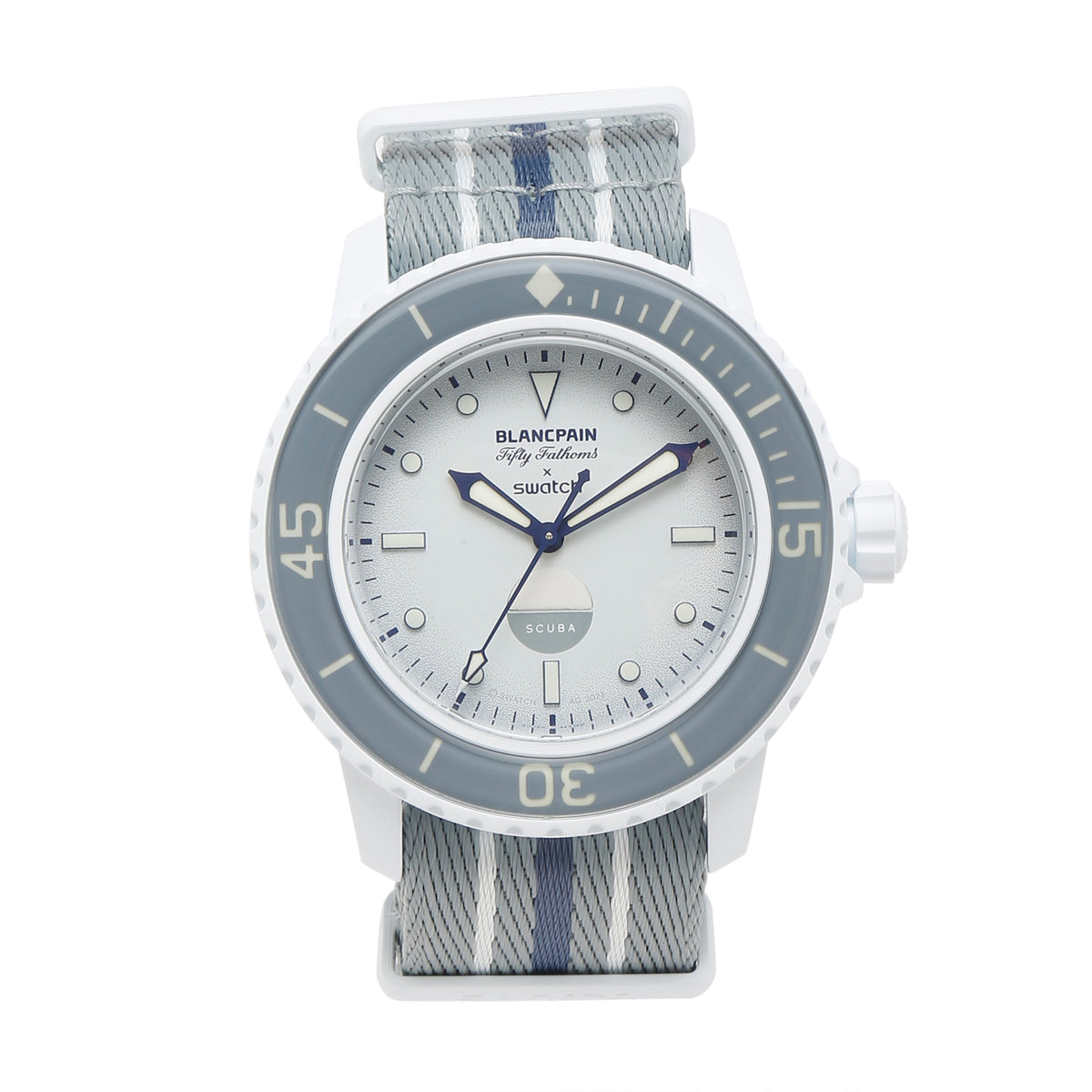 Swatch x Blancpain Bioceramic Scuba Fifty Fathoms Antarctic Ocean by Swatch x Blancpain