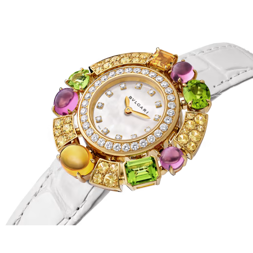 Allegra Rose Gold Gemset MOP Watch