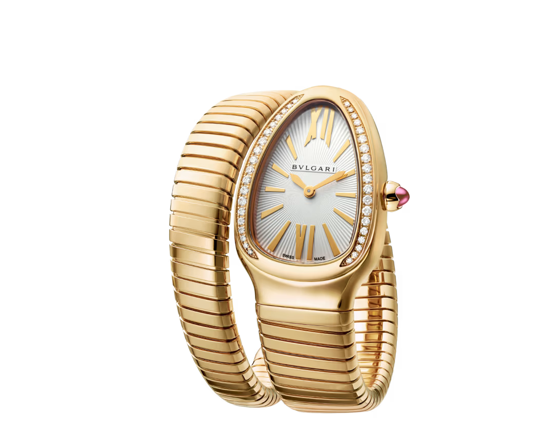 Serpenti Tubogas Yellow Gold Diamond Lady Watch