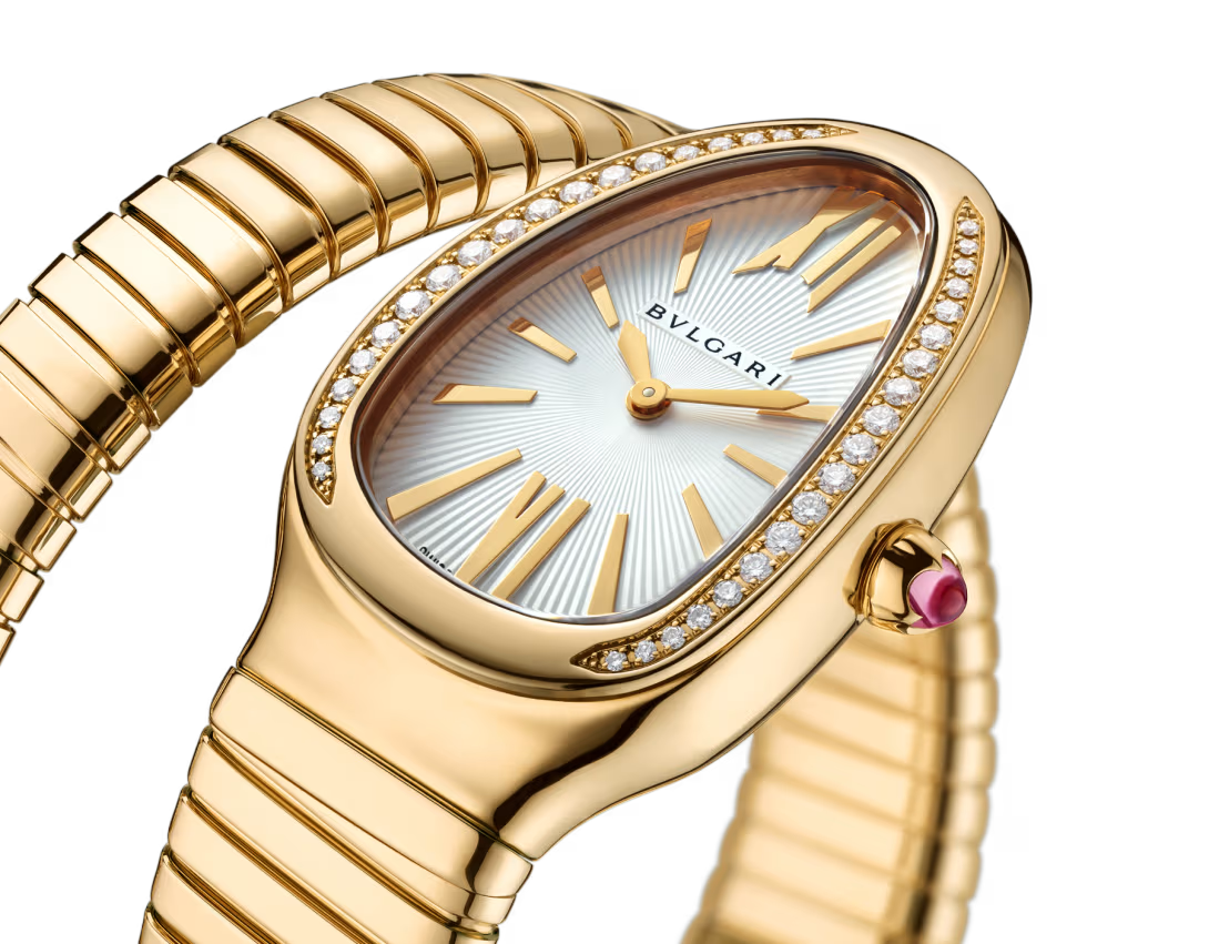 Serpenti Tubogas Yellow Gold Diamond Lady Watch