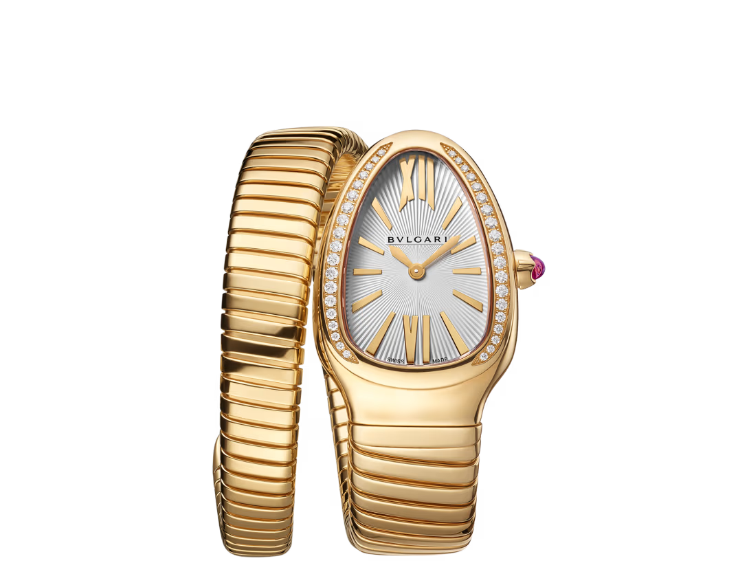 Serpenti Tubogas Yellow Gold Diamond Lady Watch