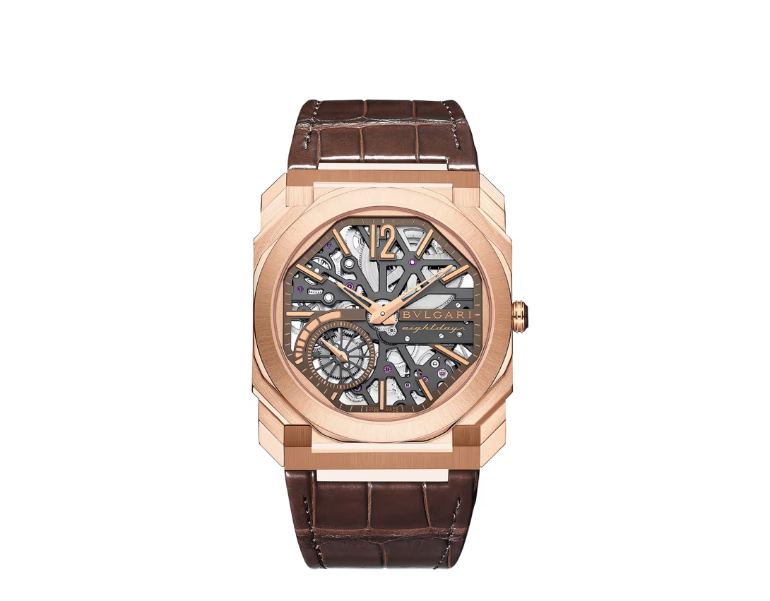 Octo Finissimo Skeleton Gold