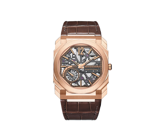 Octo Finissimo Skeleton Gold