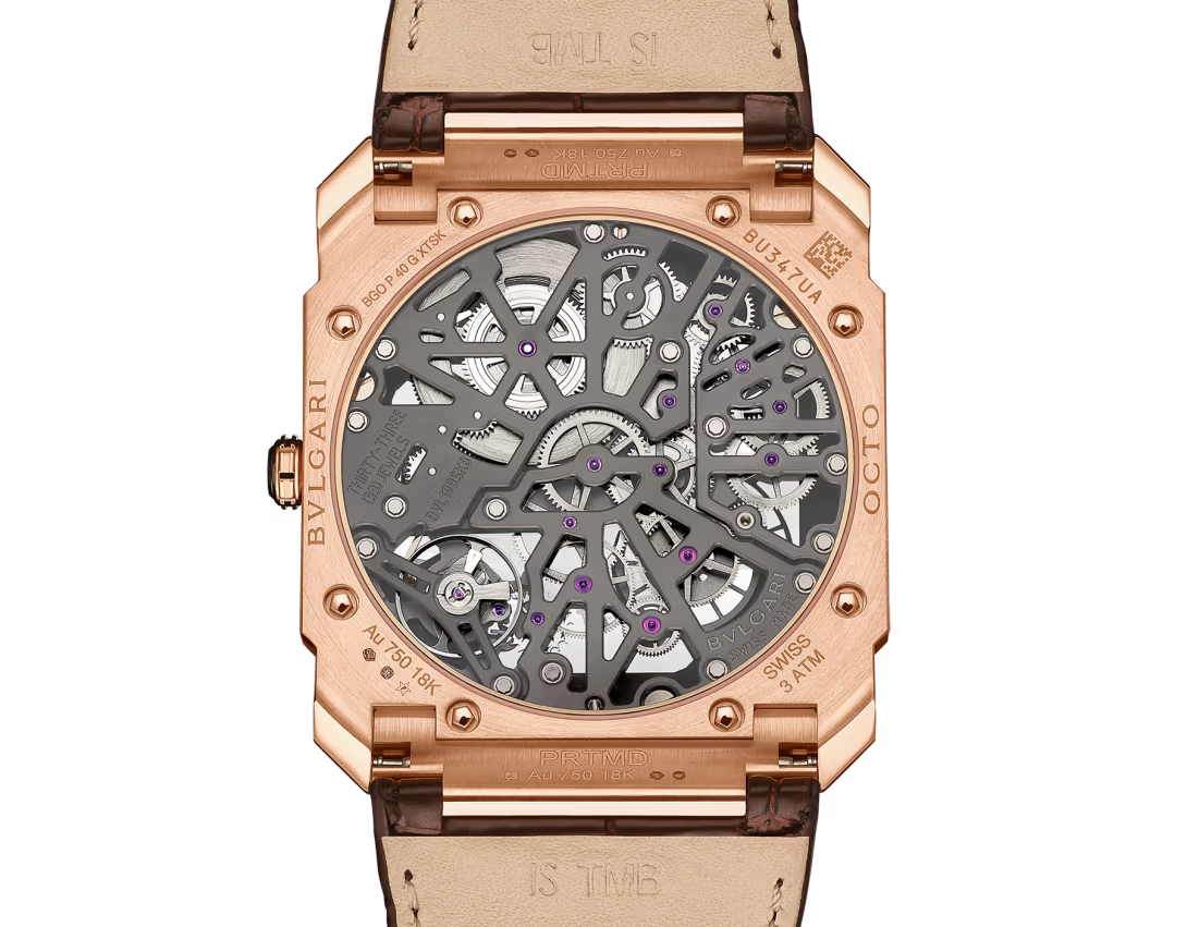 Octo Finissimo Skeleton Gold