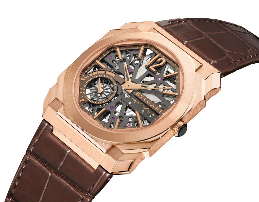 Octo Finissimo Skeleton Gold