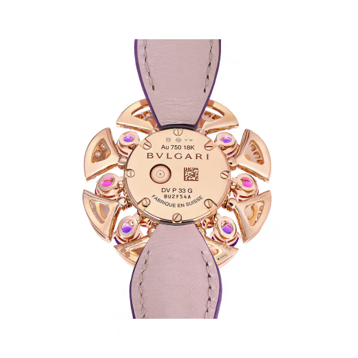 Divas’ Dream Rose Gold Diamond Amethyst MOP Watch