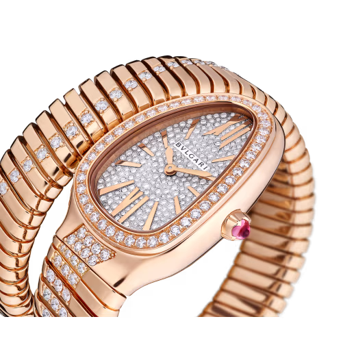 Serpenti Tubogas Infiniti Rose Gold Diamond Watch