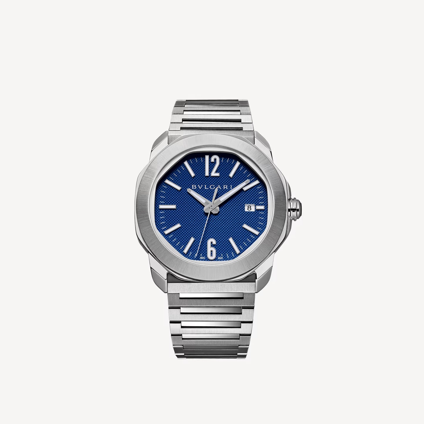 Octo Roma Steel Blue Watch