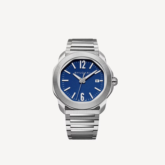 Octo Roma Steel Blue Watch