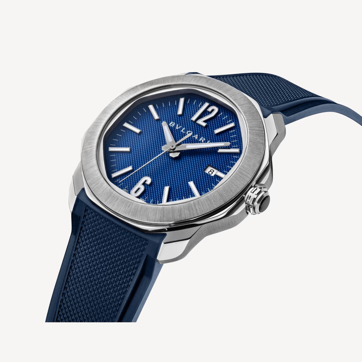 Octo Roma Steel Blue Watch