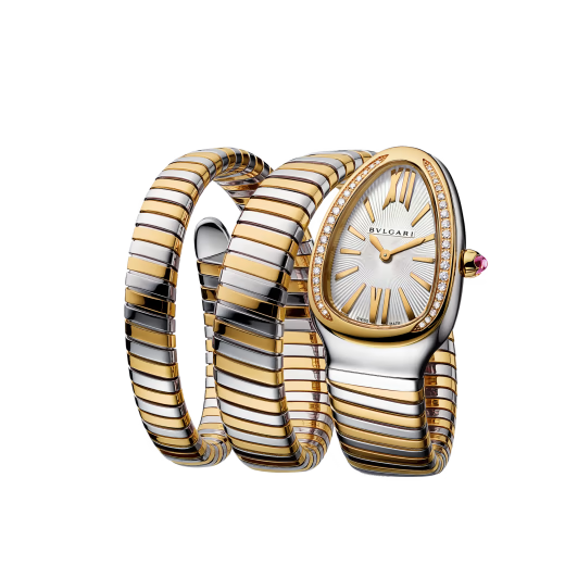 Serpenti Tubogas Yellow Gold Diamond Spiral