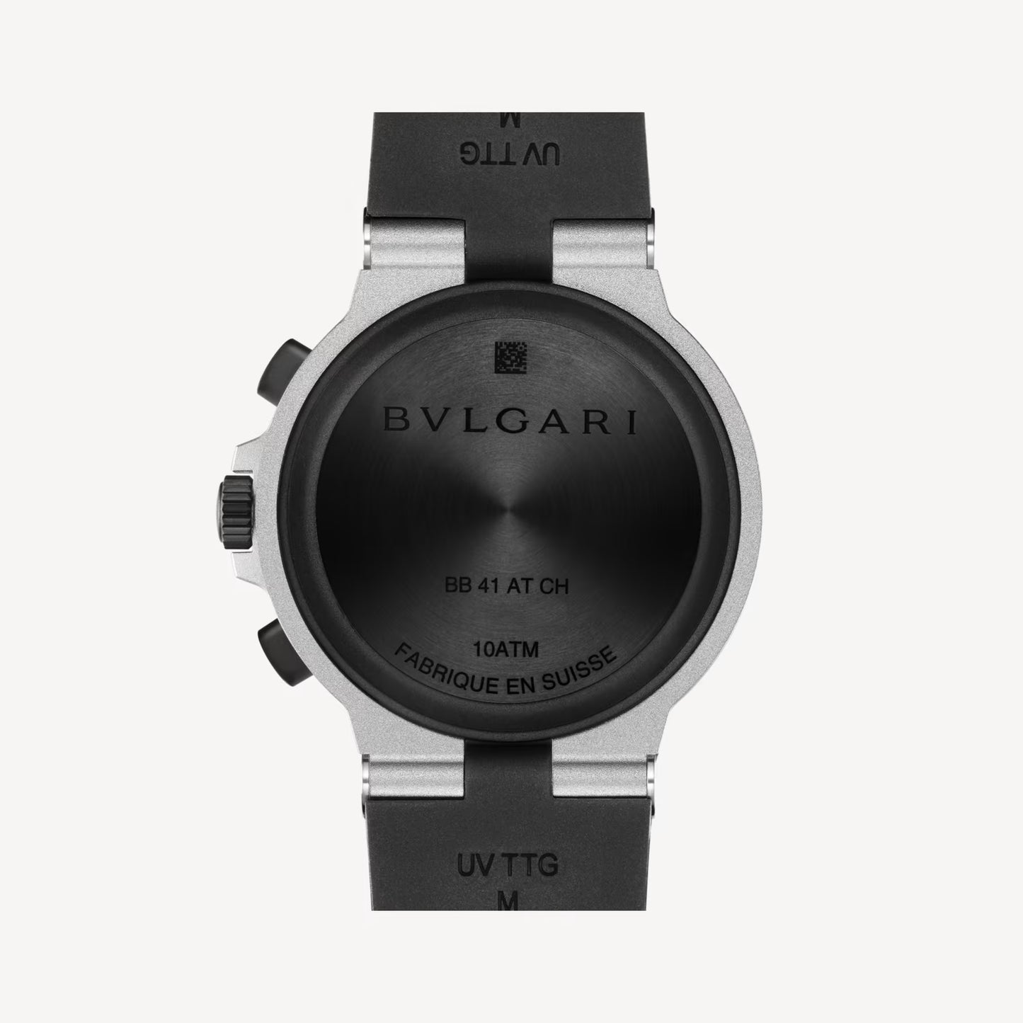 Bvlgari Aluminium Black Chronograph Watch