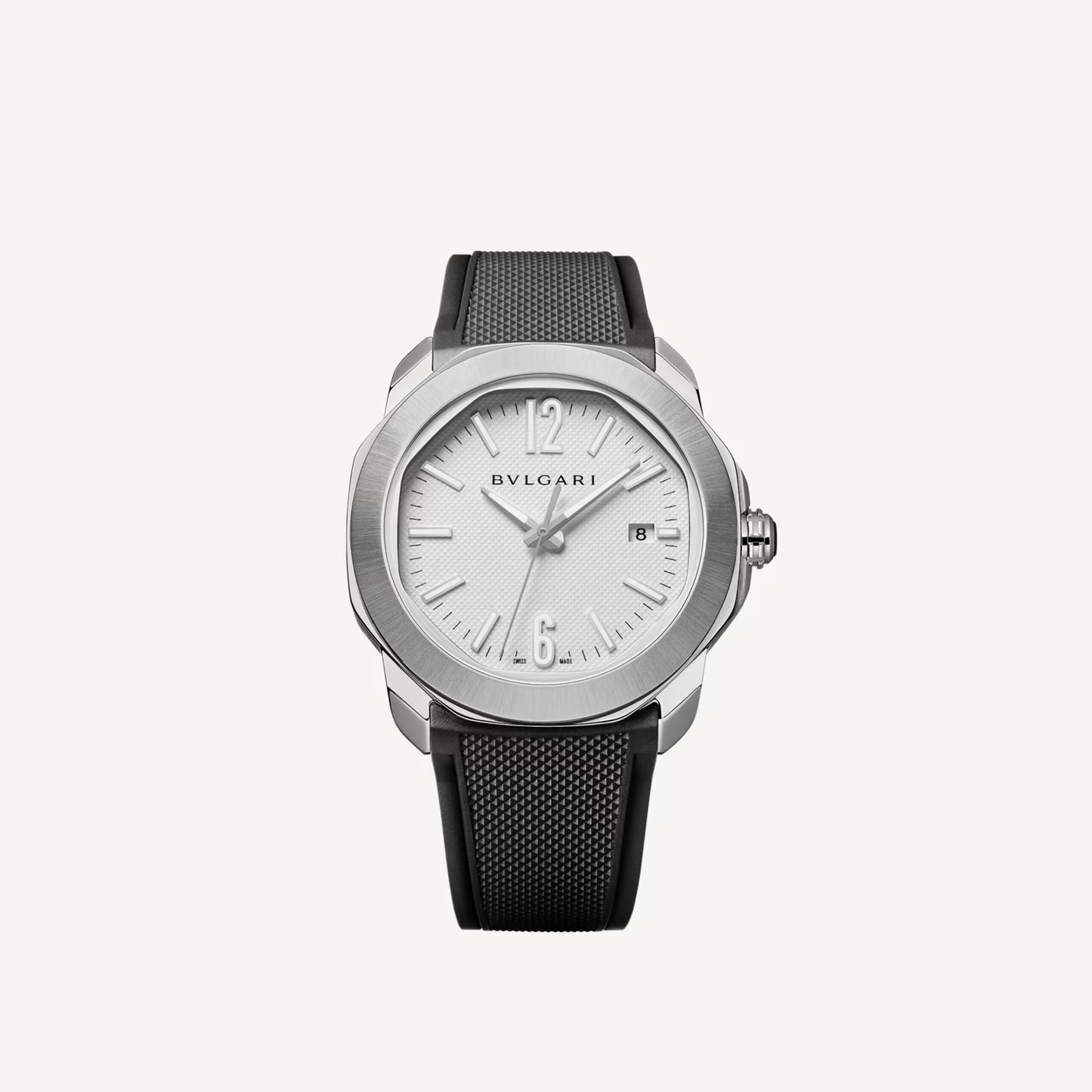 Octo Roma Steel White Watch