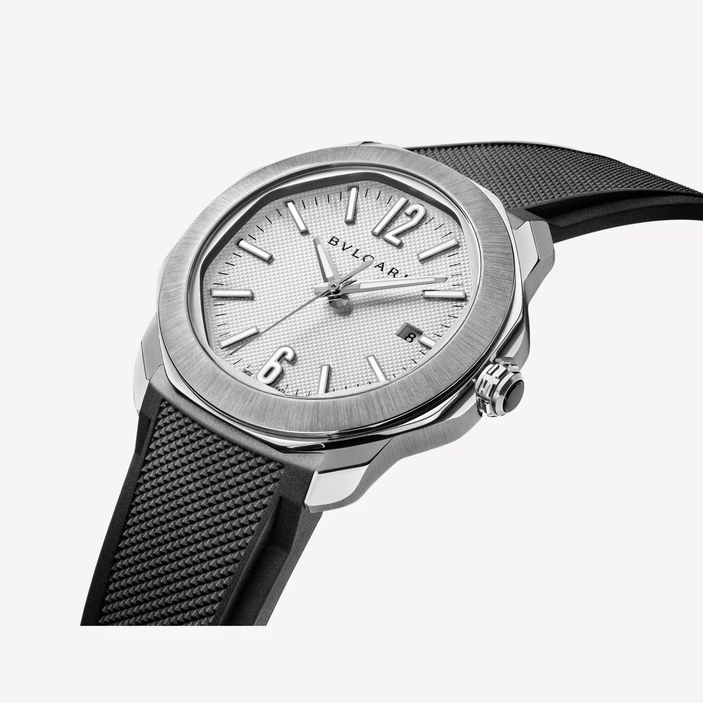Octo Roma Steel White Watch