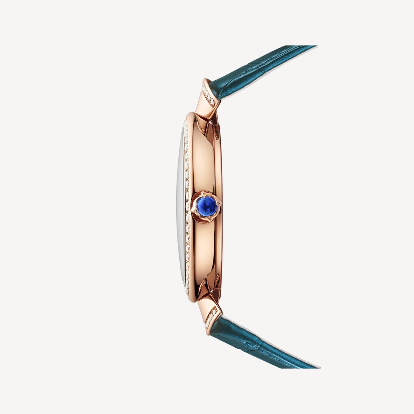 Divas’ Dream Rose Gold Diamond Peacock Feather Watch
