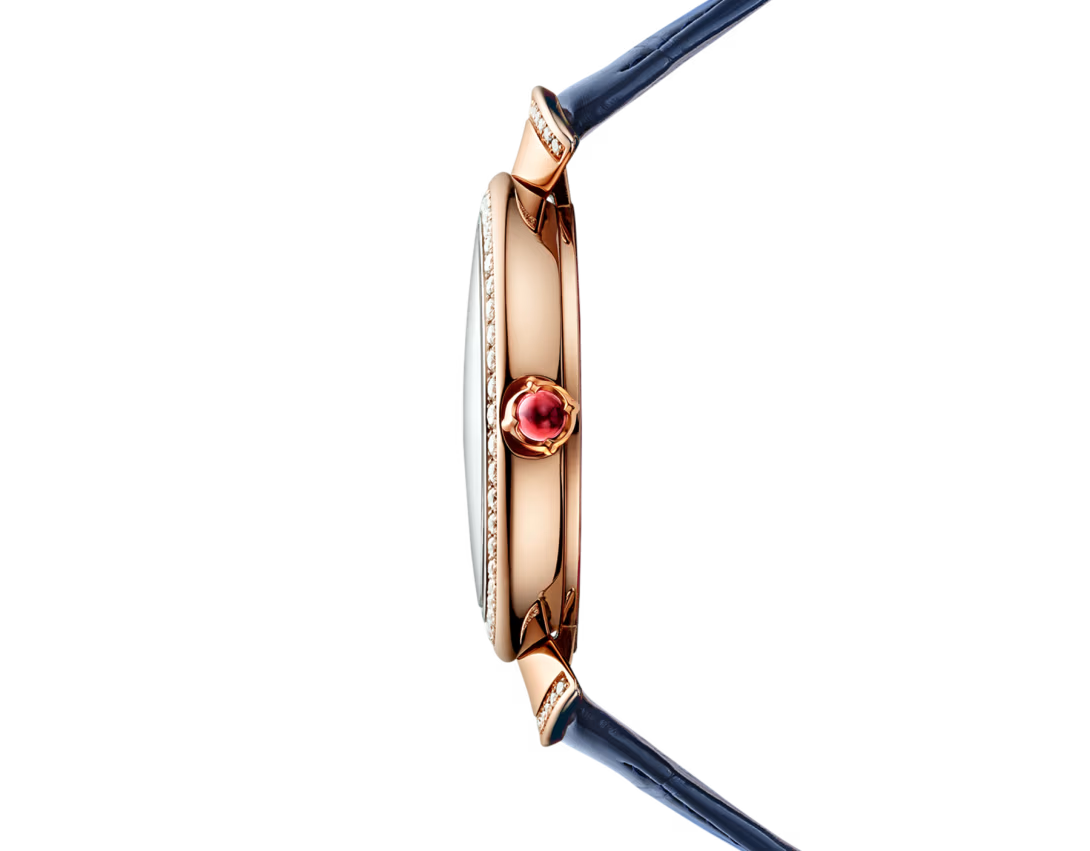 Divas’ Dream Rose Gold Diamond Peacock MOP Watch