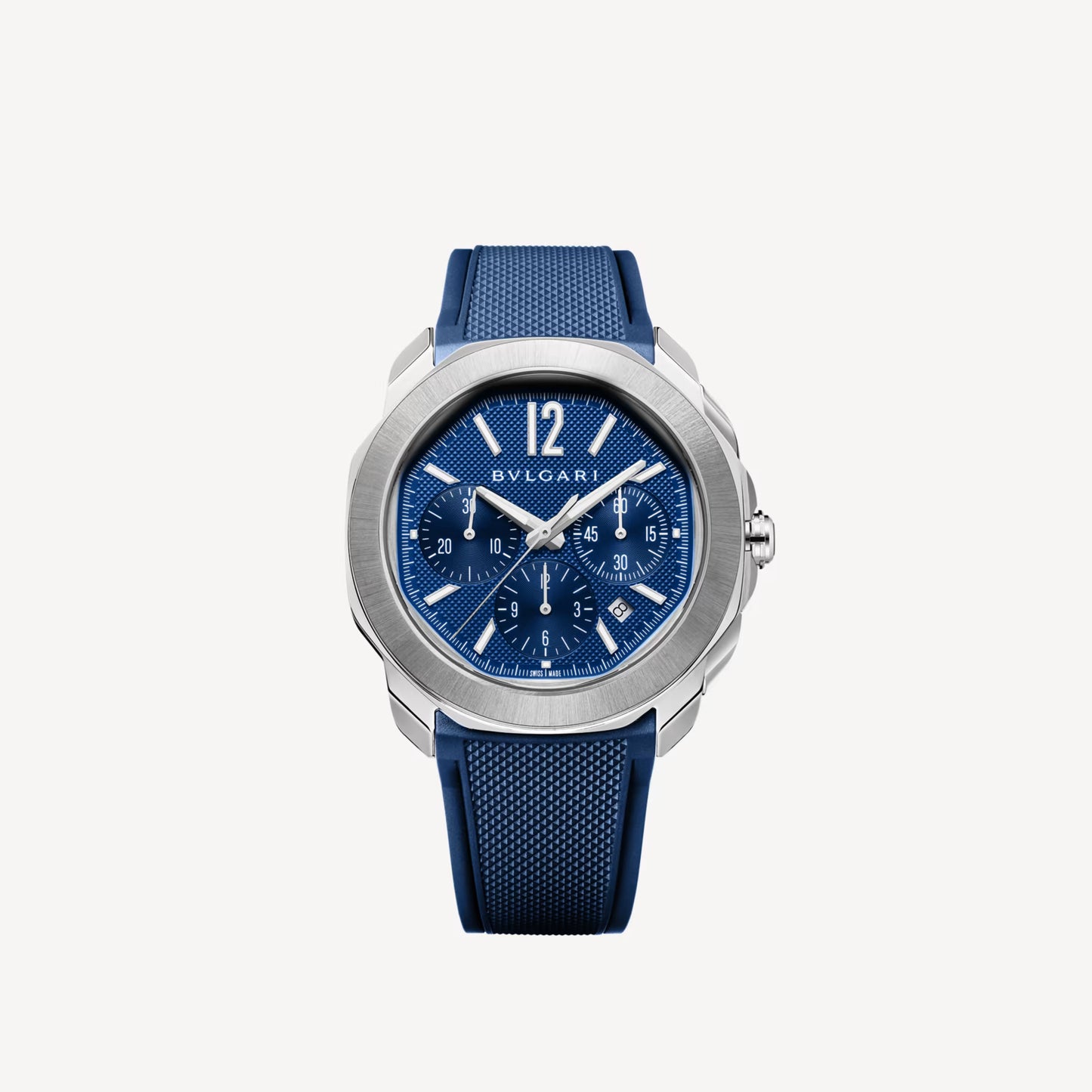 Octo Roma Steel Blue Chronograph
