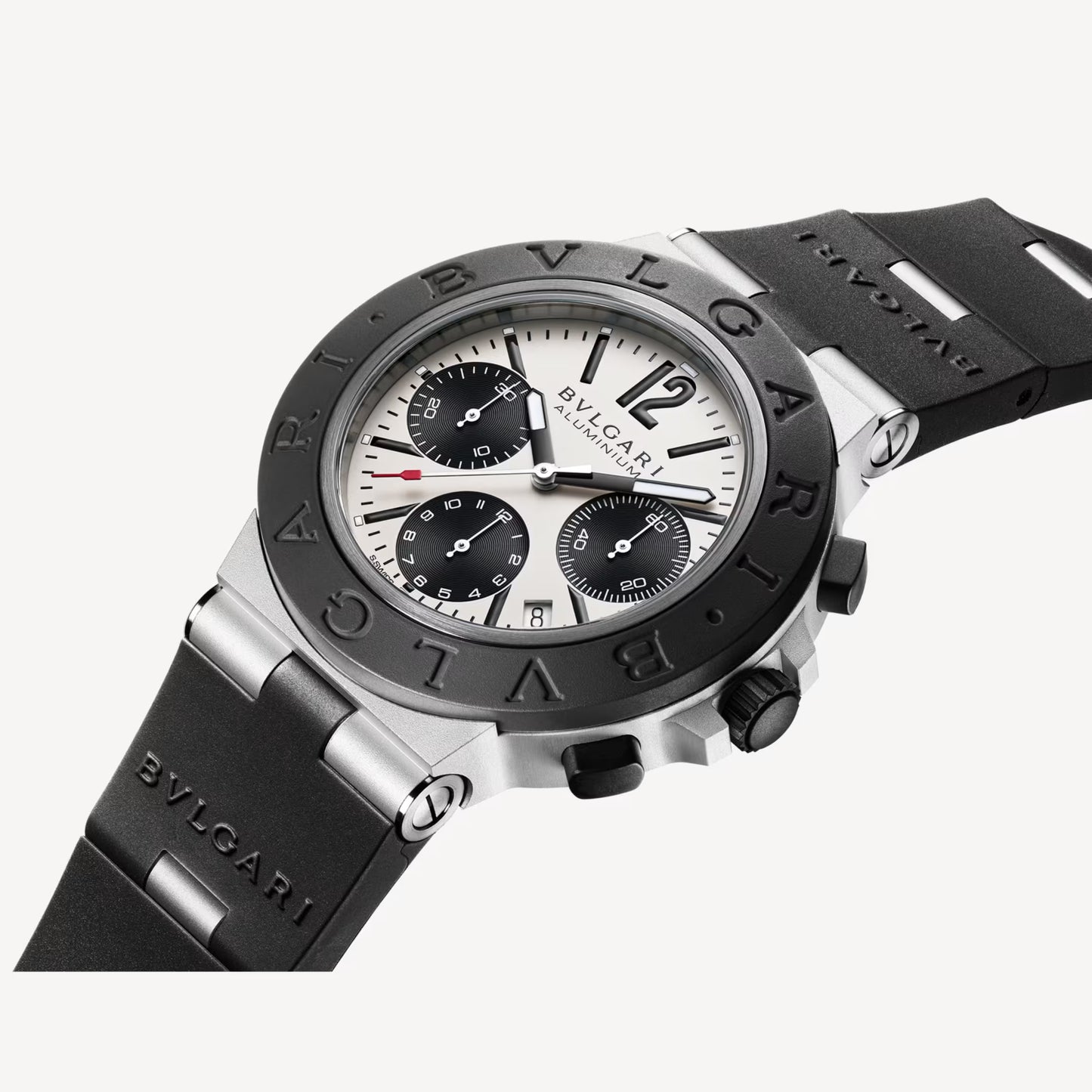 Bvlgari Aluminium Grey Chronograph Watch