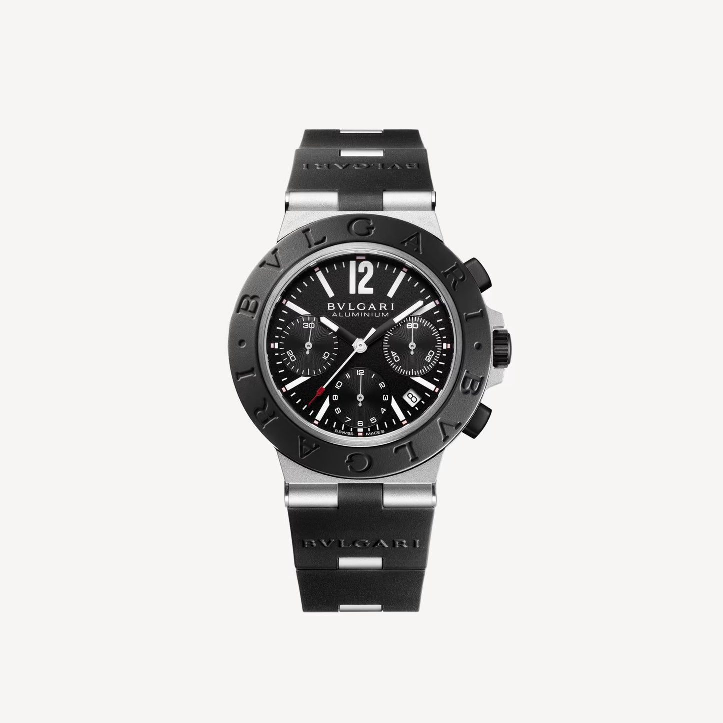 Bvlgari Aluminium Black Chronograph Watch