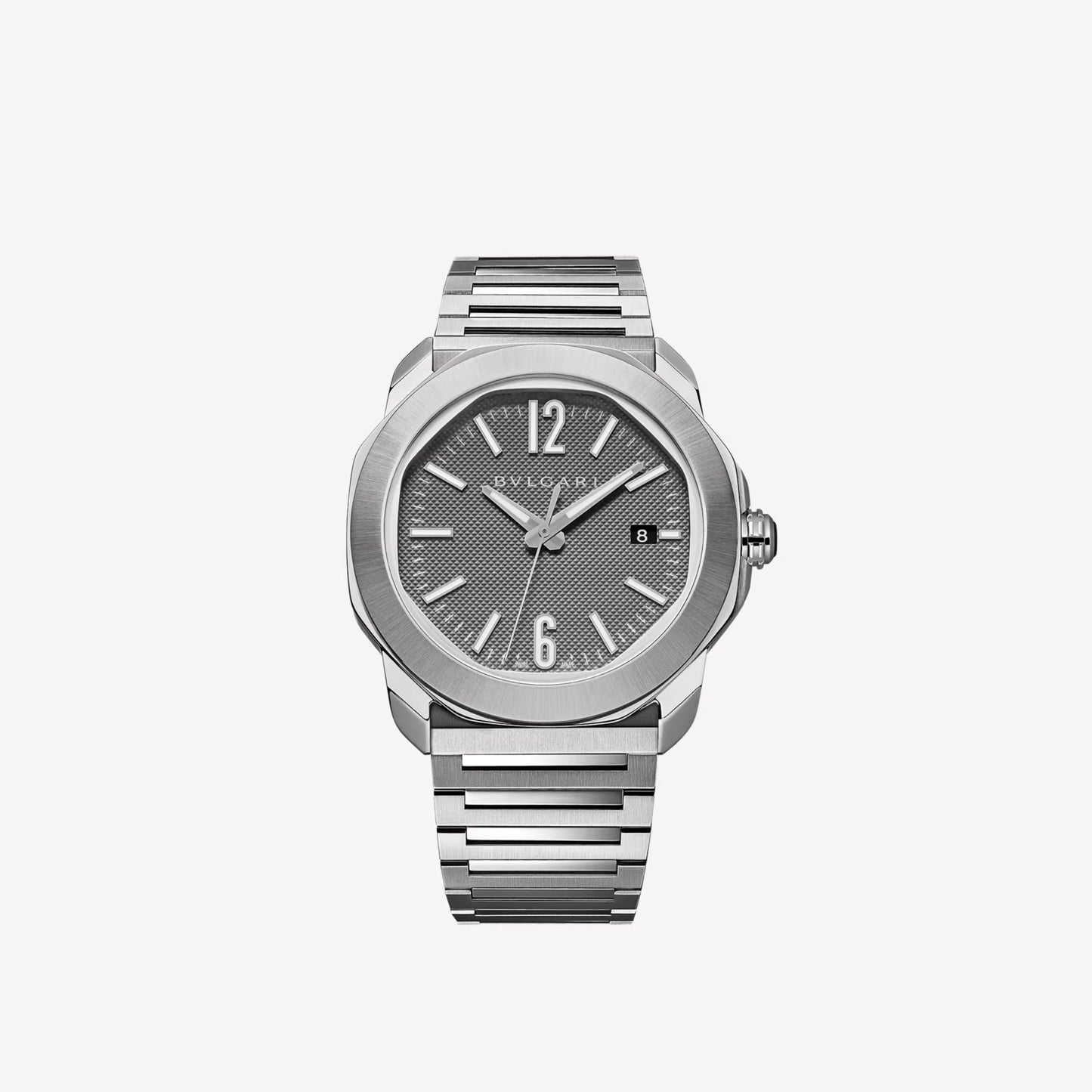Octo Roma Steel Anthracite Watch