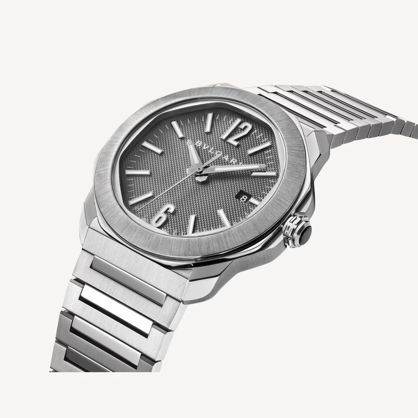 Octo Roma Steel Anthracite Watch