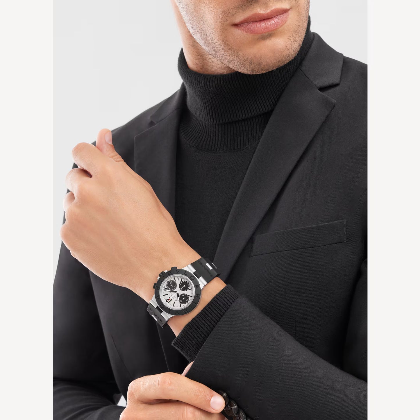 Bvlgari Aluminium Grey Chronograph Watch