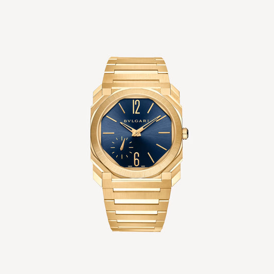 Octo Finissimo Yellow Gold Blue Automatic
