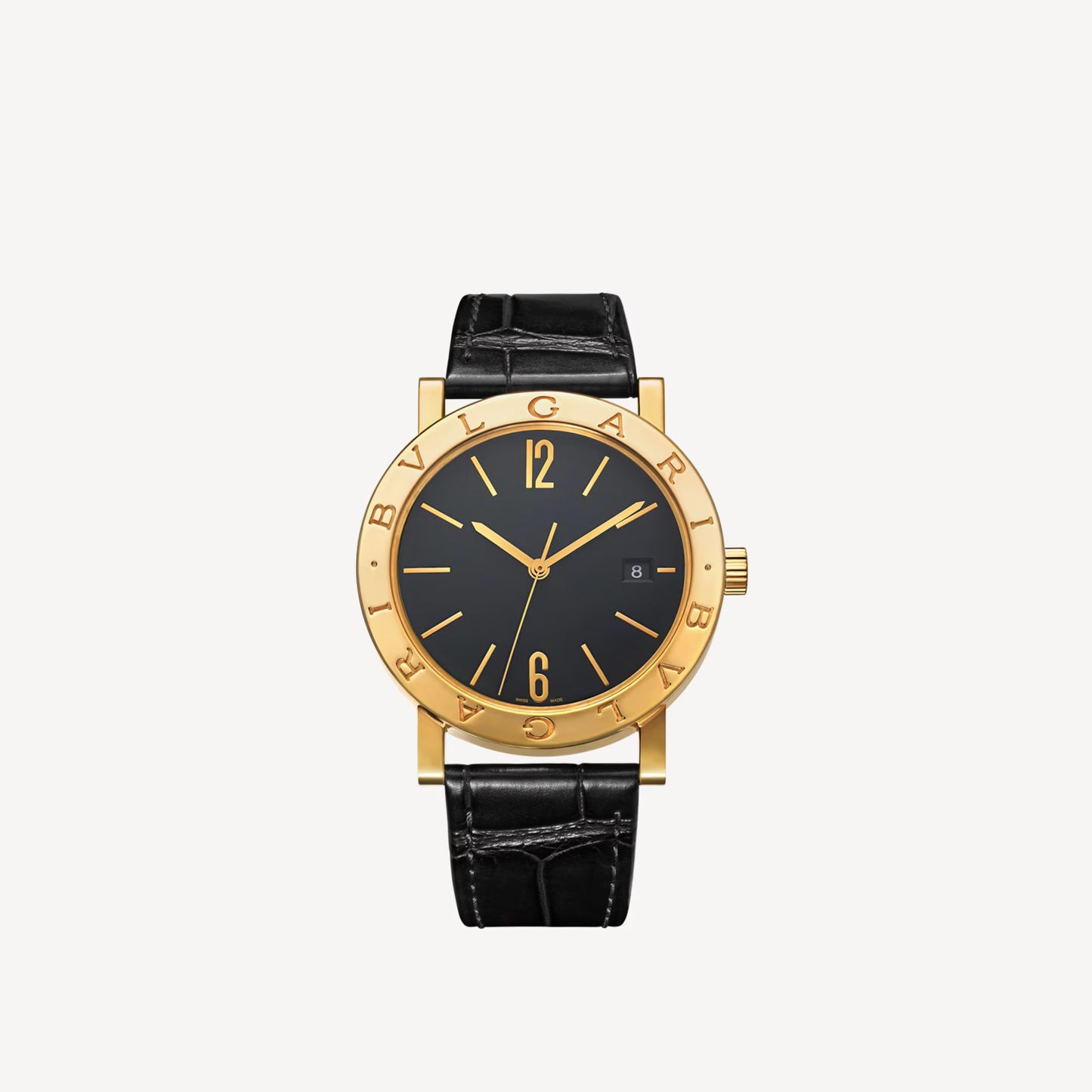 Bvlgari Bvlgari Yellow Gold Black Automatic Watch