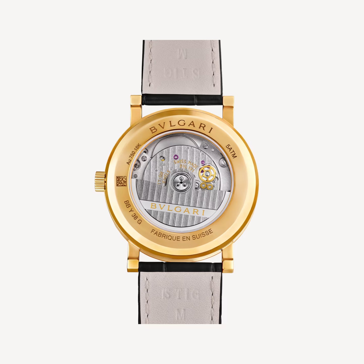Bvlgari Bvlgari Yellow Gold Black Automatic Watch