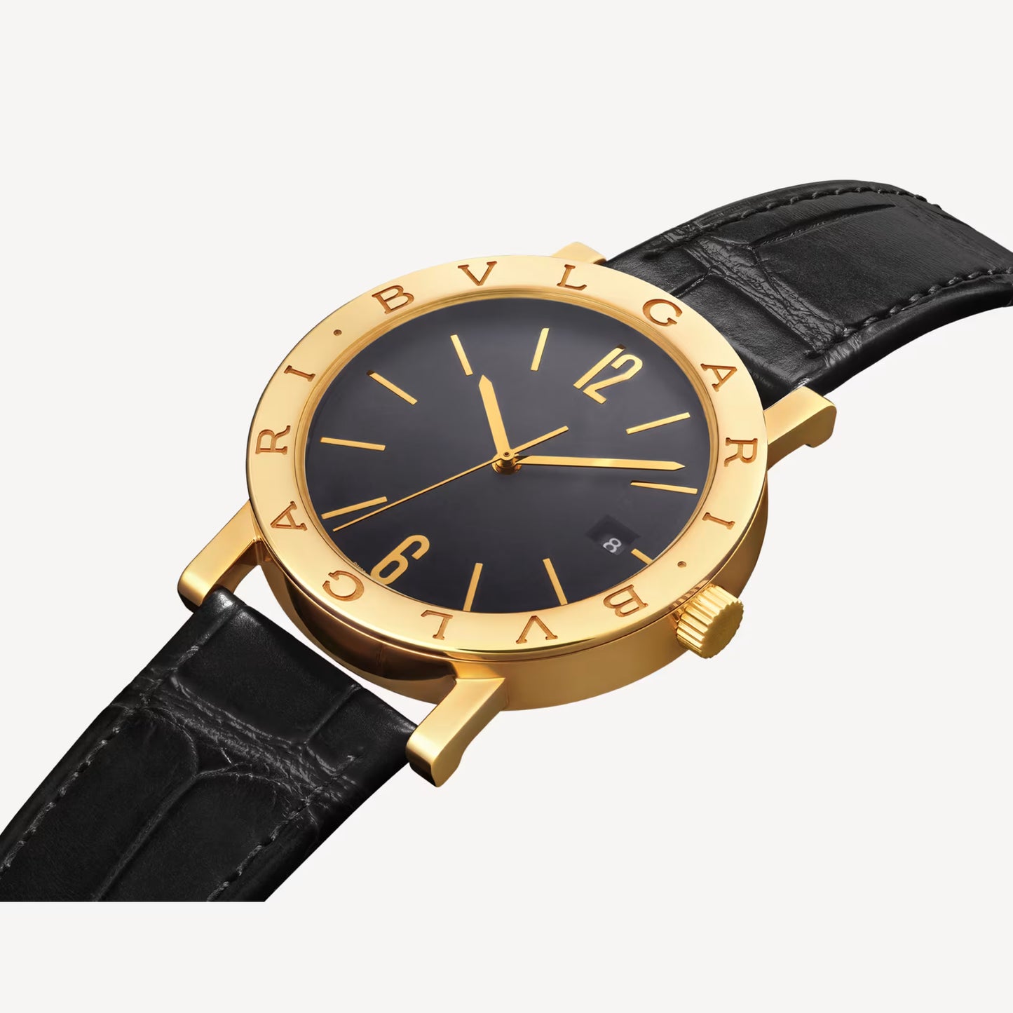 Bvlgari Bvlgari Yellow Gold Black Automatic Watch