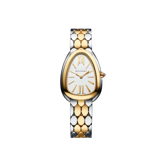 Serpenti Seduttori Two-Tone Yellow Gold White Dial Watch